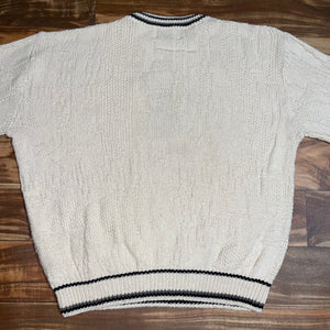 L/XL - Vintage Black Lab Dog Heavy Knit Sweater