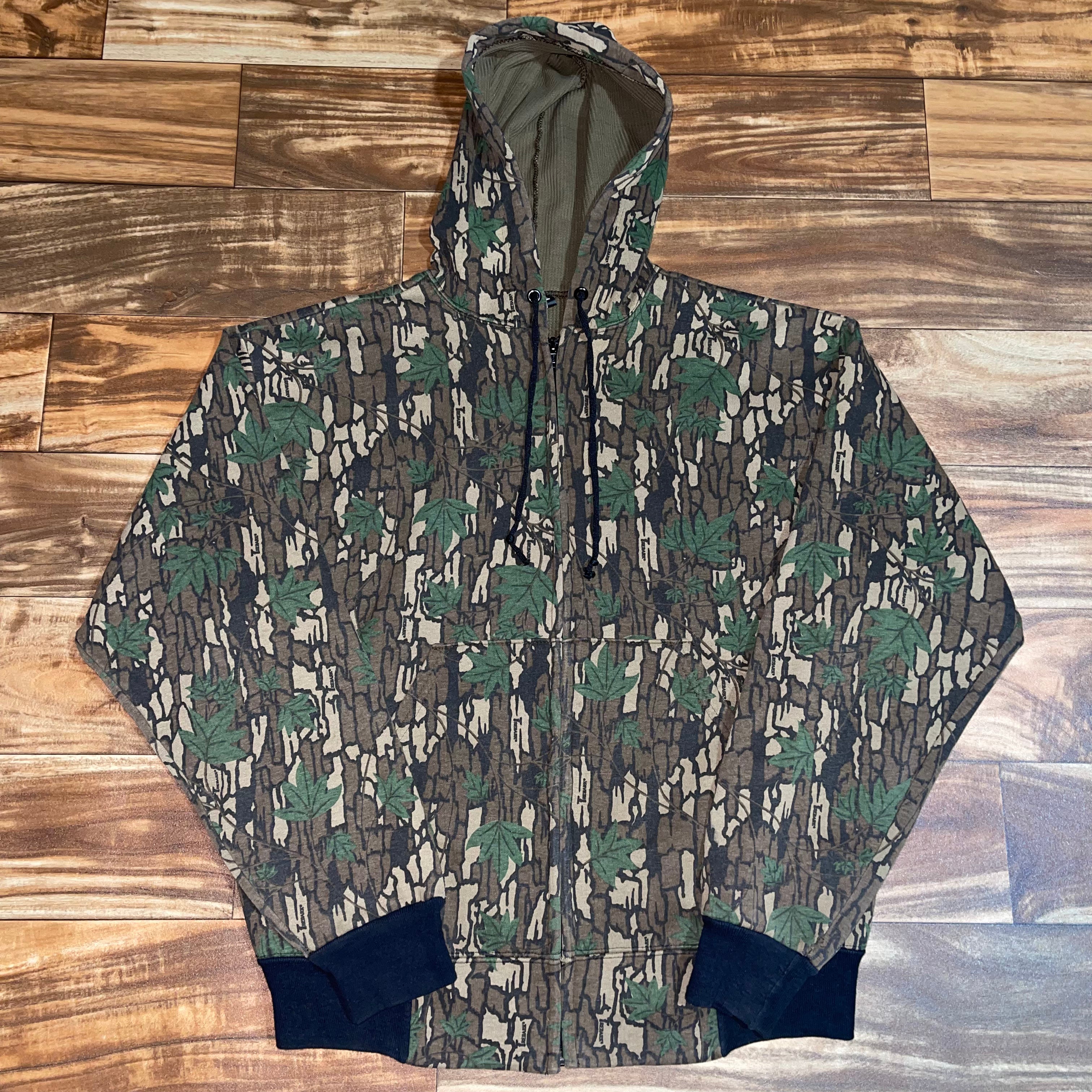 L - Vintage Trebark Camo Thermal Lined Hoodie – Twisted Thrift