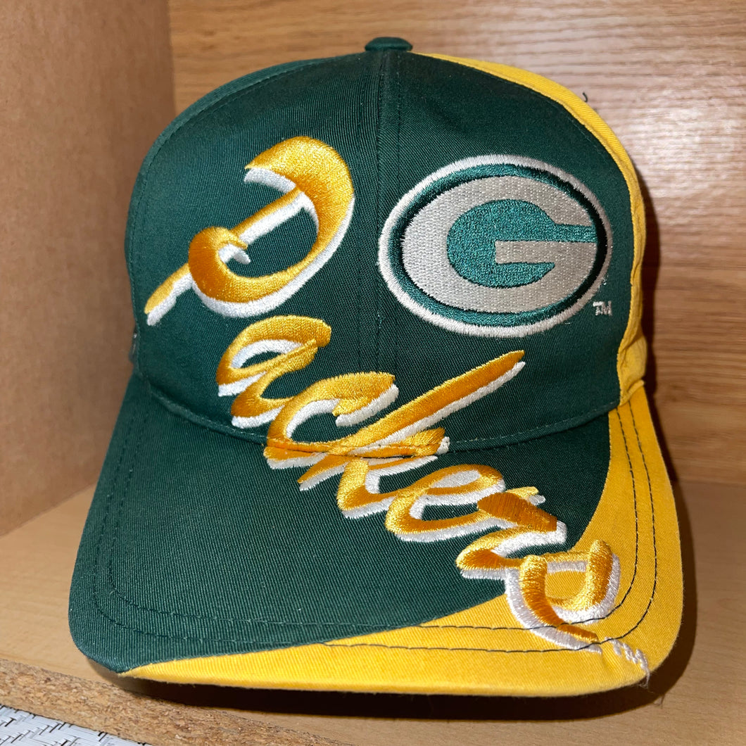 Vintage Green Bay Packers LOGO 7 Script Snapback Hat