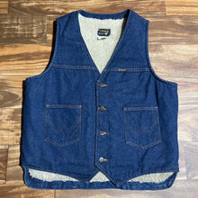 Load image into Gallery viewer, L - Vintage Wrangler Sherpa Lined Denim Vest