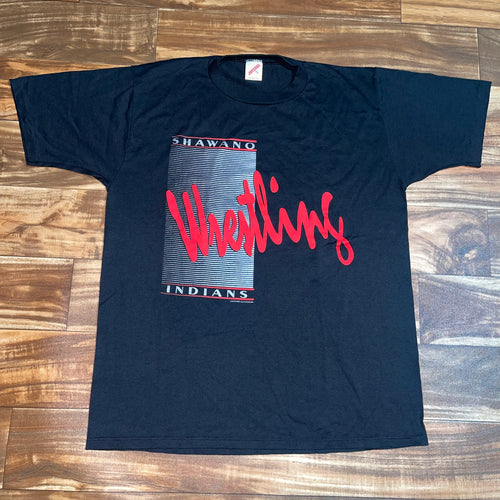 L - Vintage Shawano Indians Wrestling Shirt