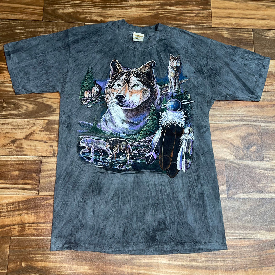 L - Vintage Wolf Nature Shirt