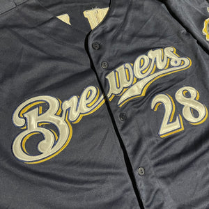 Size 54 - Prince Fielder Milwaukee Brewers Majestic Stitched Jersey