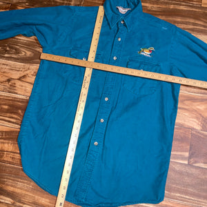 M - Vintage Embroidered Duck Button Shirt