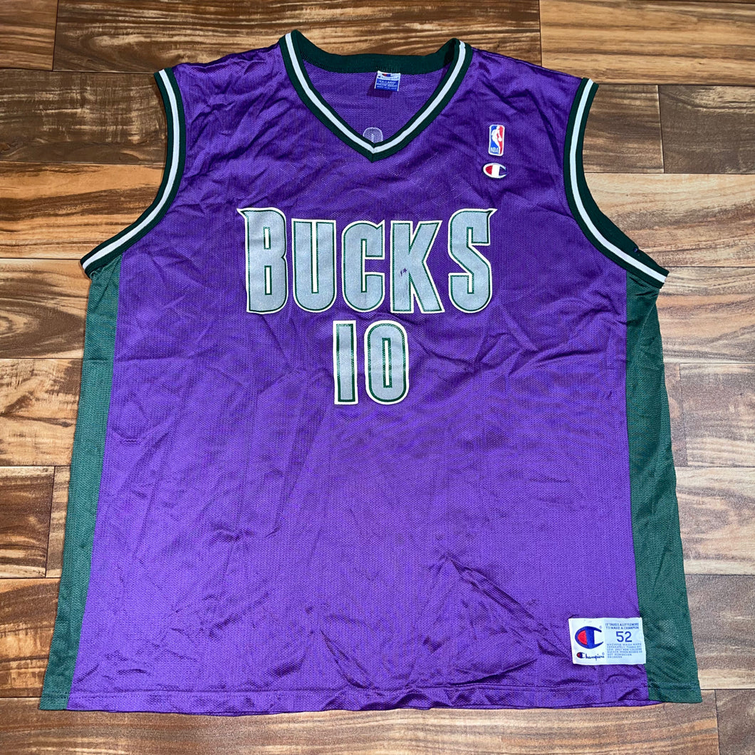 Size 52 Vintage Milwaukee Bucks Sam Cassell Champion Jersey Twisted Thrift
