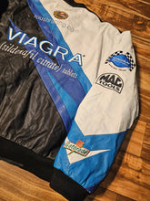 Load image into Gallery viewer, L - Vintage Nascar Mark Martin Viagra Leather Jacket