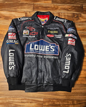 Load image into Gallery viewer, XXL - Vintage Nascar Jimmie Johnson Lowe's Jeff Hamilton Leather Jacket