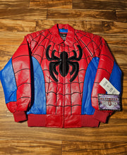 Load image into Gallery viewer, L - NEW Vintage 2002 Marvel Spider-Man 100% Leather Jacket