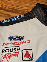 Load image into Gallery viewer, L - Vintage Nascar Mark Martin Viagra Leather Jacket