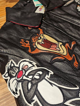 Load image into Gallery viewer, M - Vintage Looney Tunes 1990s 100% Leather Jacket