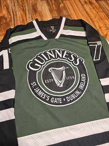 L - Vintage 2000s Guinness Stout Beer Promo Jersey