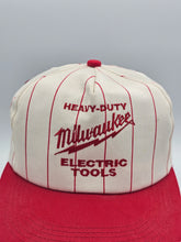 Load image into Gallery viewer, Vintage Milwaukee Power Tools K Products Pinstripe Promo Hat