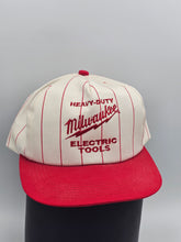 Load image into Gallery viewer, Vintage Milwaukee Power Tools K Products Pinstripe Promo Hat
