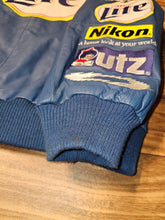 Load image into Gallery viewer, XXL - Vintage Rusty Wallace Miller Lite Nascar 100% Leather Jeff Hamilton Jacket