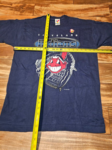 L - NEW Vintage 1997 Cleveland Indians MLB Sports Shirt