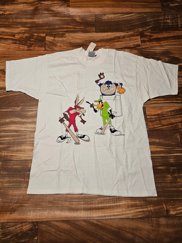 L - NEW Vintage 1995 Looney Tunes Baseball Shirt