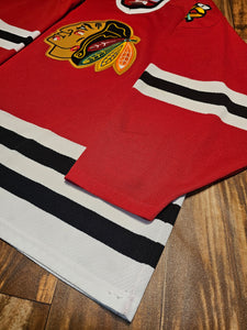 L - Vintage Chicago Blackhawks NHL CCM Jersey