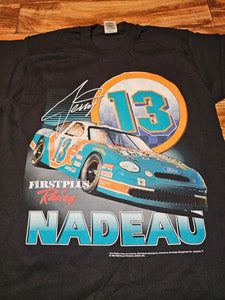 L - Vintage 1998 Jerry Nadeau Nascar Racing Shirt