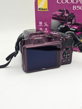 Load image into Gallery viewer, Nikon Coolpix B500 16MP Digital Camera 40x Optical Zoom - Purple Plum Box + 64GB SD Card