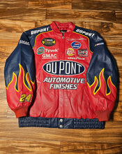 Load image into Gallery viewer, L - NEW Vintage Nascar Jeff Gordon DuPont Chase Authentics Leather Jacket