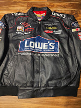 Load image into Gallery viewer, XXL - Vintage Nascar Jimmie Johnson Lowe's Jeff Hamilton Leather Jacket