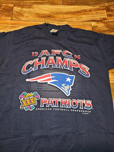 L - Vintage New England Patriots NFL Super Bowl XXXI Shirt