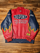 Load image into Gallery viewer, L - NEW Vintage Nascar Jeff Gordon DuPont Chase Authentics Leather Jacket