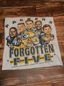 M - Vintage 1997 Green Bay Packers Forgotten Five Caricature Shirt