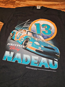 L - Vintage 1998 Jerry Nadeau Nascar Racing Shirt