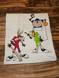 L - NEW Vintage 1995 Looney Tunes Baseball Shirt