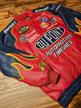 Load image into Gallery viewer, L - NEW Vintage Nascar Jeff Gordon DuPont Chase Authentics Leather Jacket
