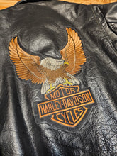 Load image into Gallery viewer, M/L - Vintage Harley Davidson AMF 1970s/80s Black Leather Jacket