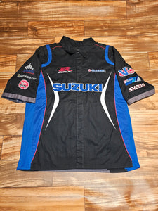 L/XL - Vintage 2000s Suzuki GSX-R Rocket Racing Mechanic Shirt