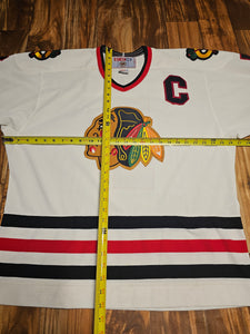 L - Vintage Chris Chelios Chicago Blackhawks NHL Stitched Jersey