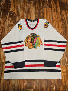 L - Vintage Chicago Blackhawks NHL CCM Jersey