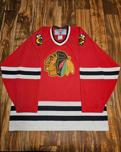 L - Vintage Chicago Blackhawks NHL CCM Jersey