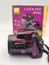 Load image into Gallery viewer, Nikon Coolpix B500 16MP Digital Camera 40x Optical Zoom - Purple Plum Box + 64GB SD Card