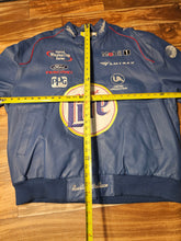 Load image into Gallery viewer, XXL - Vintage Rusty Wallace Miller Lite Nascar 100% Leather Jeff Hamilton Jacket