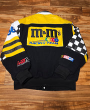 Load image into Gallery viewer, XL - Vintage Nascar Racing M&amp;M's Ken Schrader #36 Leather Wool JH Design Jacket