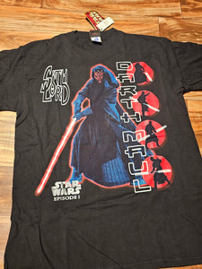 L - NEW Vintage 1990s Darth Maul Star Wars Shirt