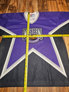 L - Vintage NHL Western Conference All Star 1990s CCM Jersey