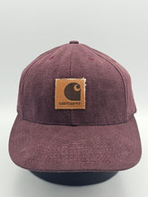 Load image into Gallery viewer, Vintage Carhartt 1990s Burgundy Patch Hat