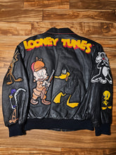 Load image into Gallery viewer, M - Vintage Looney Tunes 1990s 100% Leather Jacket