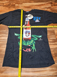 L - NEW Vintage 1996 Rare Miller Lite Budweiser Promo Shirt