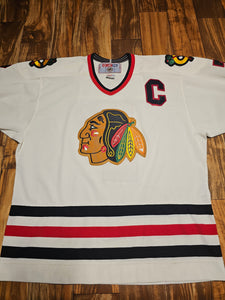 L - Vintage Chris Chelios Chicago Blackhawks NHL Stitched Jersey
