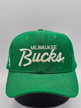 Load image into Gallery viewer, Vintage Milwaukee Bucks NBA Sports Specialties 100% Wool Script Hat