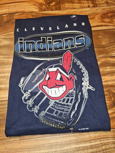 L - NEW Vintage 1997 Cleveland Indians MLB Sports Shirt