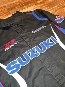 L/XL - Vintage 2000s Suzuki GSX-R Rocket Racing Mechanic Shirt