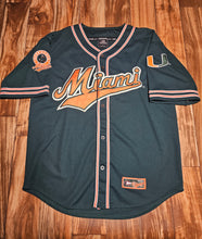 Load image into Gallery viewer, L/XL - Vintage Miami Hurricanes NCAA Baseball Jersey