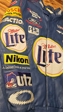Load image into Gallery viewer, XXL - Vintage Rusty Wallace Miller Lite Nascar 100% Leather Jeff Hamilton Jacket